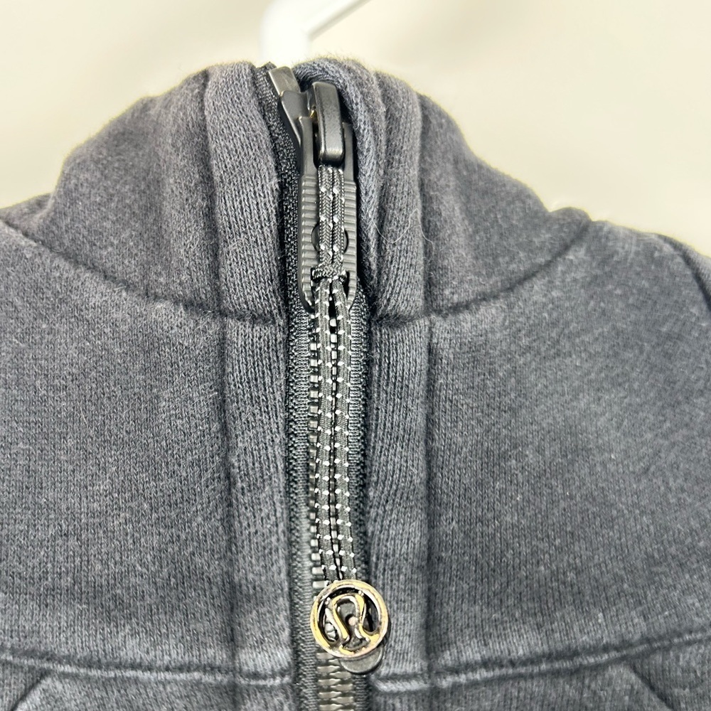 Lululemon Scuba Hoodie Full Zip Black Size 12 Fitted Athletic Jacket - Picture 6 of 12